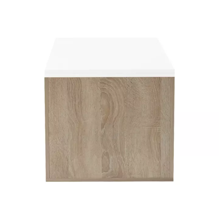 Extera pakoworld extendable coffee table in white-sonoma shade 100-160x50x45cm