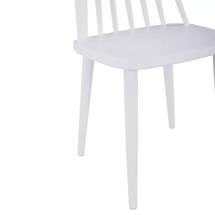 DINING SET 5PCS OFIRA HM10634 MDF TOP IN SONAMA--DINING CHAIRS IN WHITE