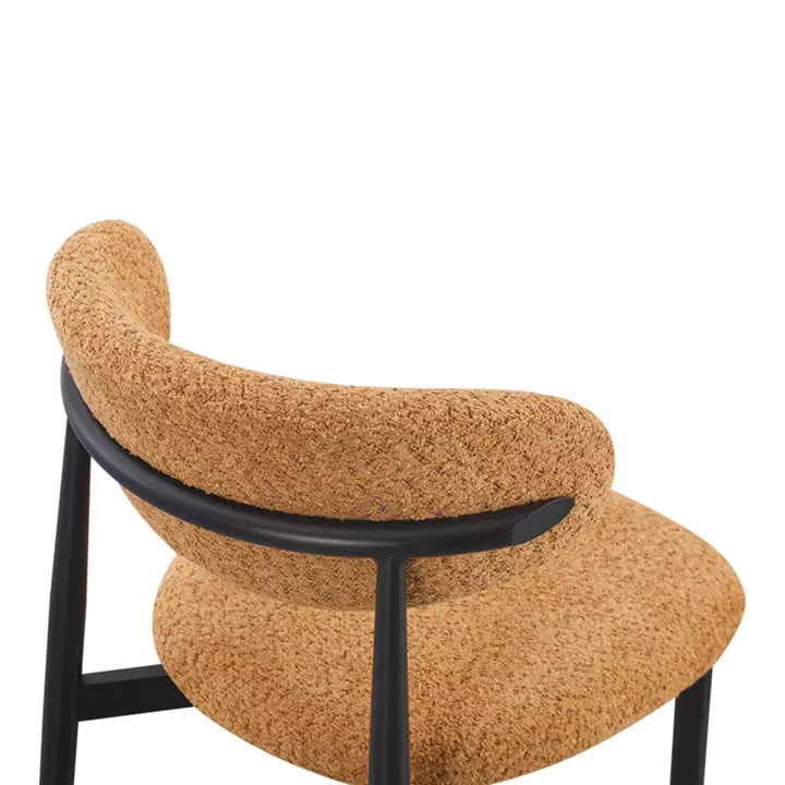 Folegio pakoworld chair camel colored with black legs 59x50x75cm