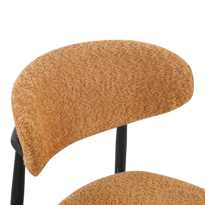 Folegio pakoworld chair camel colored with black legs 59x50x75cm