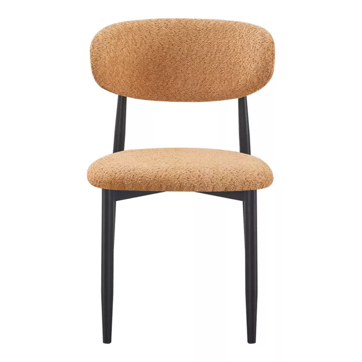 Folegio pakoworld chair camel colored with black legs 59x50x75cm