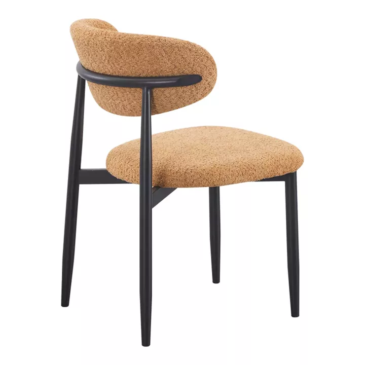 Folegio pakoworld chair camel colored with black legs 59x50x75cm