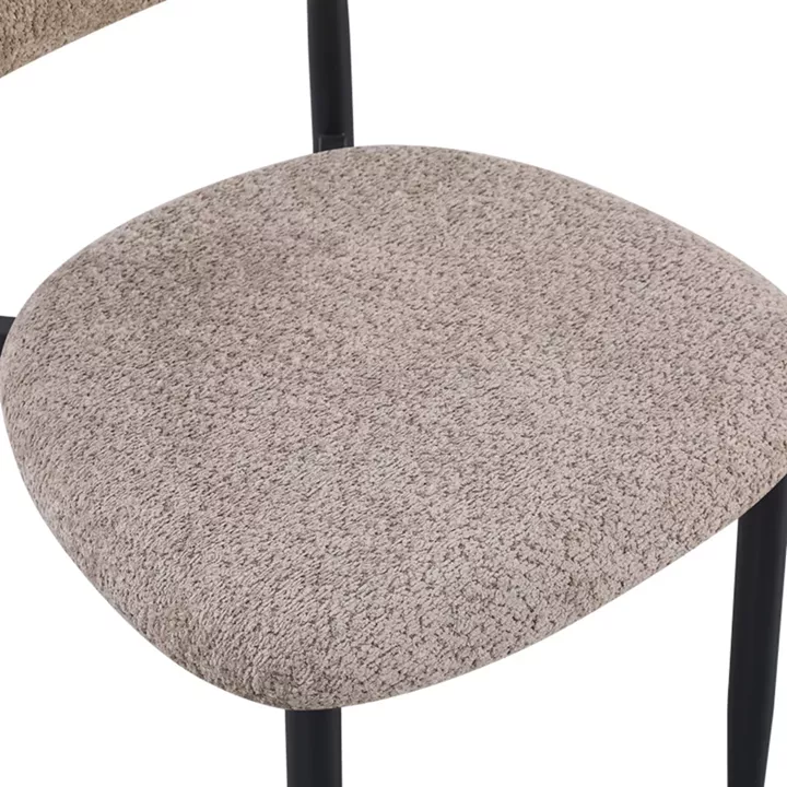 Folegio pakoworld chair, grey-colored, with black legs, 59x50x75cm