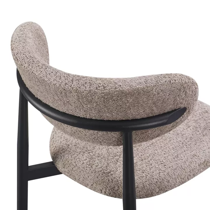 Folegio pakoworld chair, grey-colored, with black legs, 59x50x75cm
