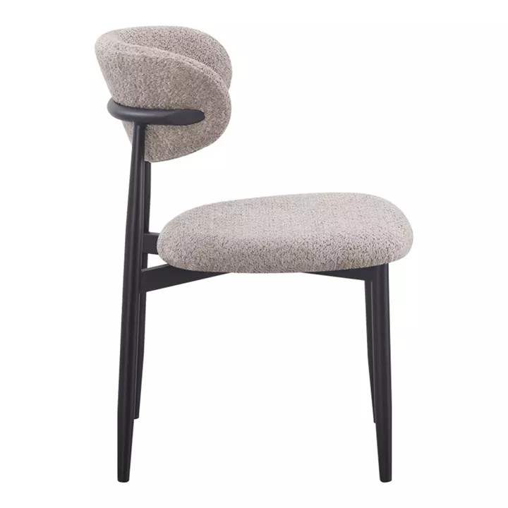 Folegio pakoworld chair, grey-colored, with black legs, 59x50x75cm