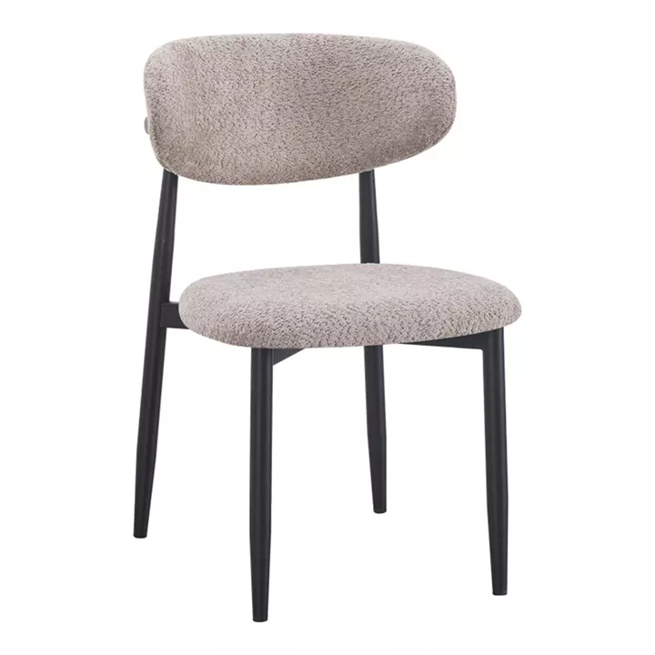 Folegio pakoworld chair, grey-colored, with black legs, 59x50x75cm