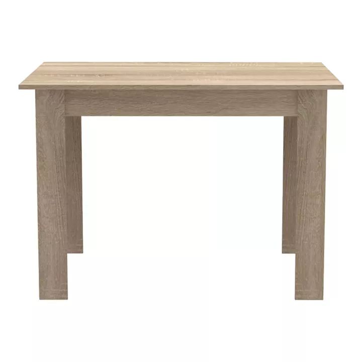 Dining table set of 5 pieces Manka-Ezra pakoworld in sonoma-black color 110x80x77cm