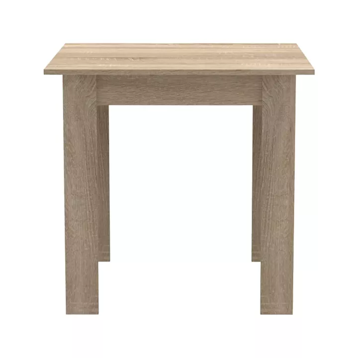 Dining table set of 3 pieces Manka I-Bella pakoworld mdf in sonoma color 80x80x77cm