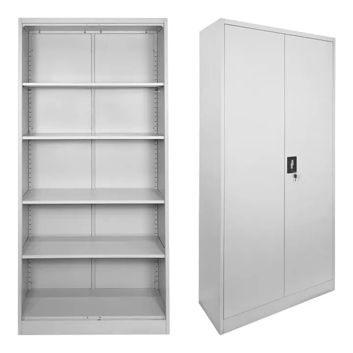 Ugren pakoworld metal cabinet in light gray color 90x40x180cm