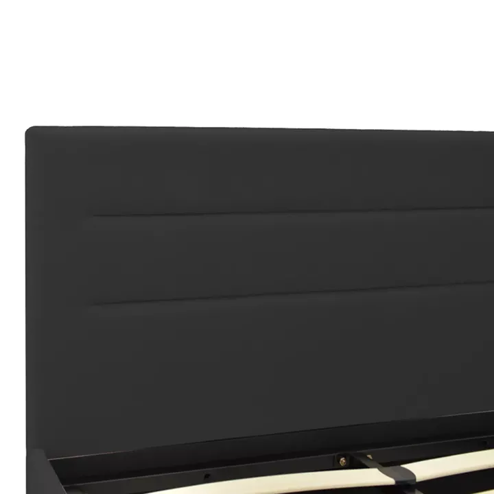 Molito pakoworld velvet bed in black shade with storage space 120x200cm