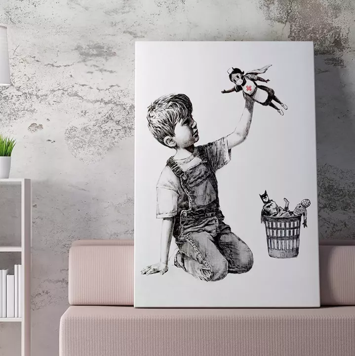 WALL PAINTING SERIES GOBI HM4823 PRINTED CANVAS 50x3(thickness)x70Hcm.