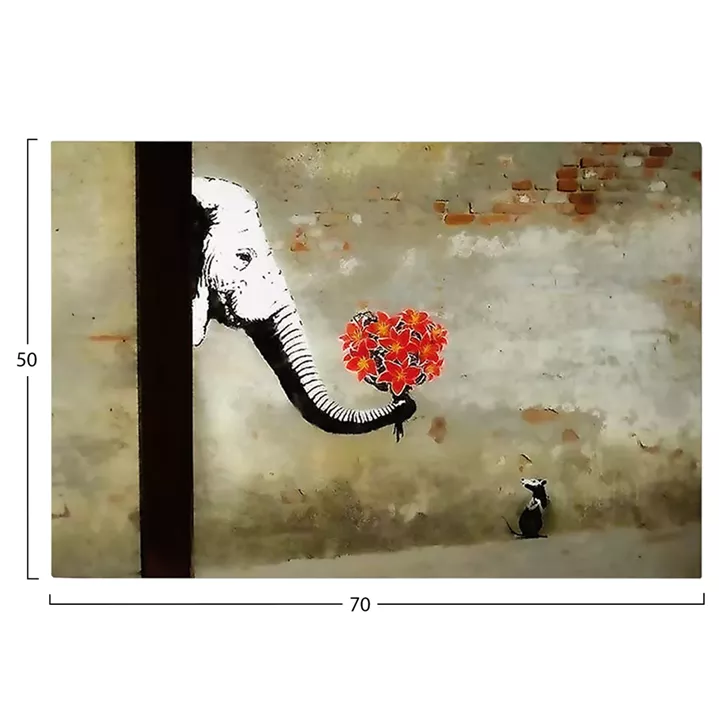WALL PAINTING SERIES GOBI HM4825 PRINTED CANVAS 70x3(thickness)x50Hcm.