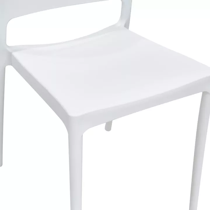Chair Fenxy pakoworld pp in white color 38x42x77cm
