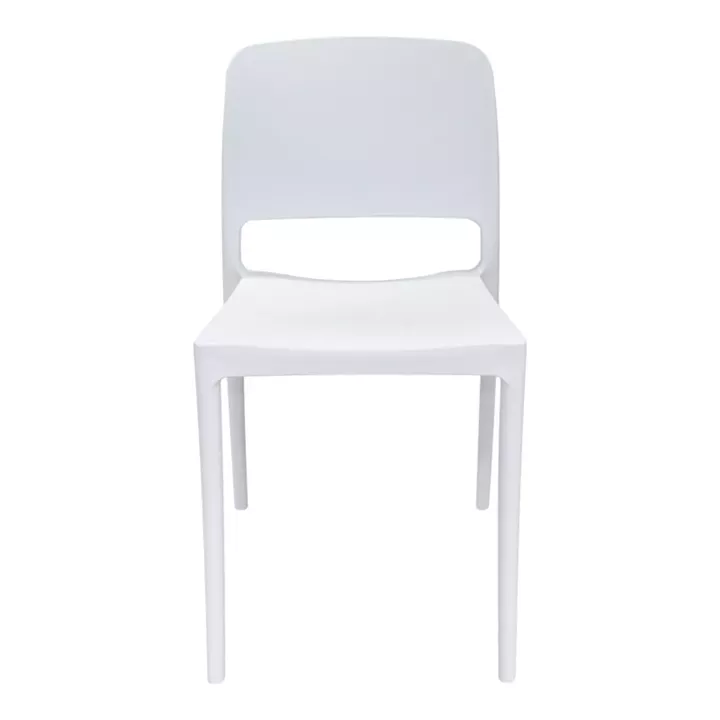Chair Fenxy pakoworld pp in white color 38x42x77cm