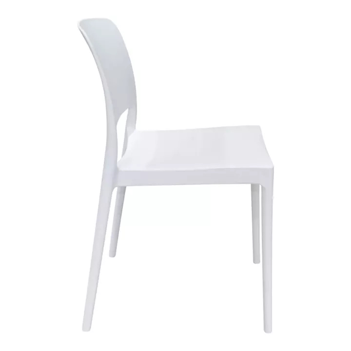 Chair Fenxy pakoworld pp in white color 38x42x77cm