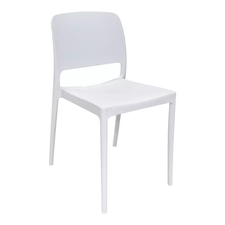 Chair Fenxy pakoworld pp in white color 38x42x77cm