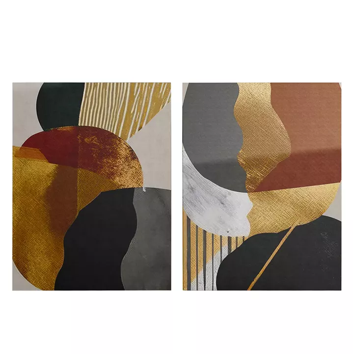 WALL PAINTING 2PCS SERIES GOBI HM4836 PRINTED CANVAS 50x3(thickness)x70Hcm.(x2)