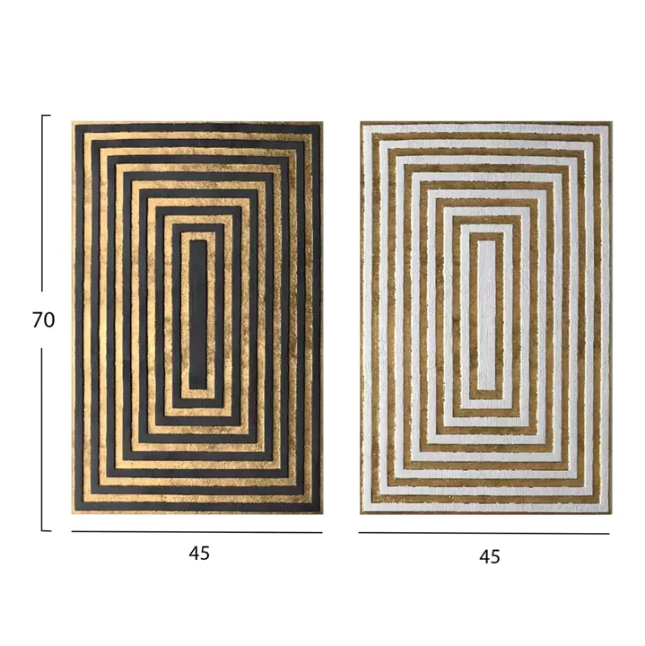 WALL PAINTING 2PCS SERIES GOBI HM4841 PRINTED CANVAS 45x2.8(thickness)x70Hcm.(x2)