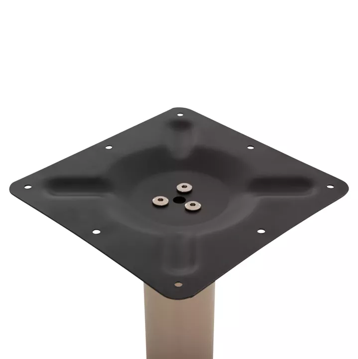 BAR TABLE BASE METAL/CAST IRON HM417.25 CAPPUCCINO 50x50x107.5Ηcm