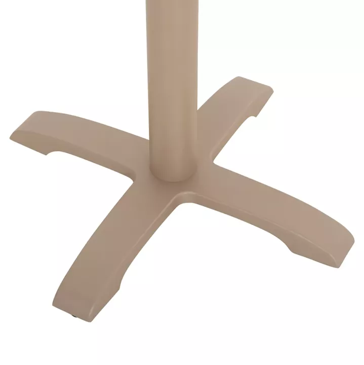 BAR TABLE BASE METAL/CAST IRON HM417.25 CAPPUCCINO 50x50x107.5Ηcm