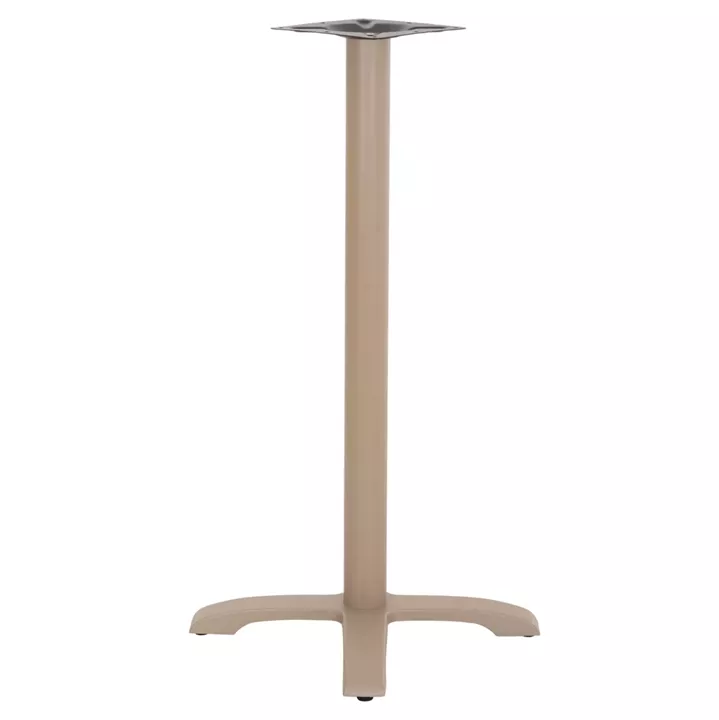 BAR TABLE BASE METAL/CAST IRON HM417.25 CAPPUCCINO 50x50x107.5Ηcm