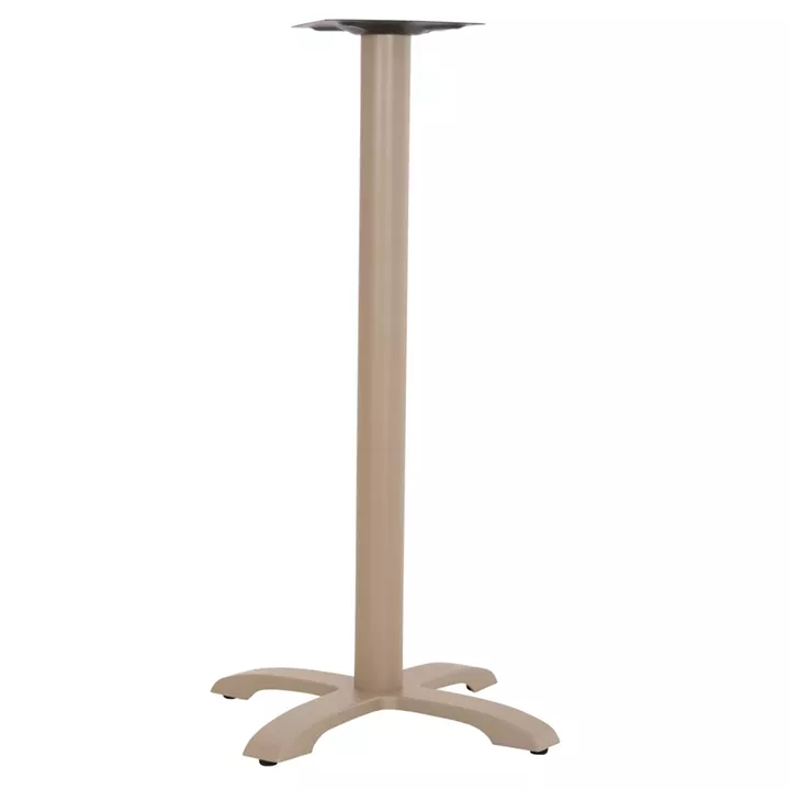 BAR TABLE BASE METAL/CAST IRON HM417.25 CAPPUCCINO 50x50x107.5Ηcm