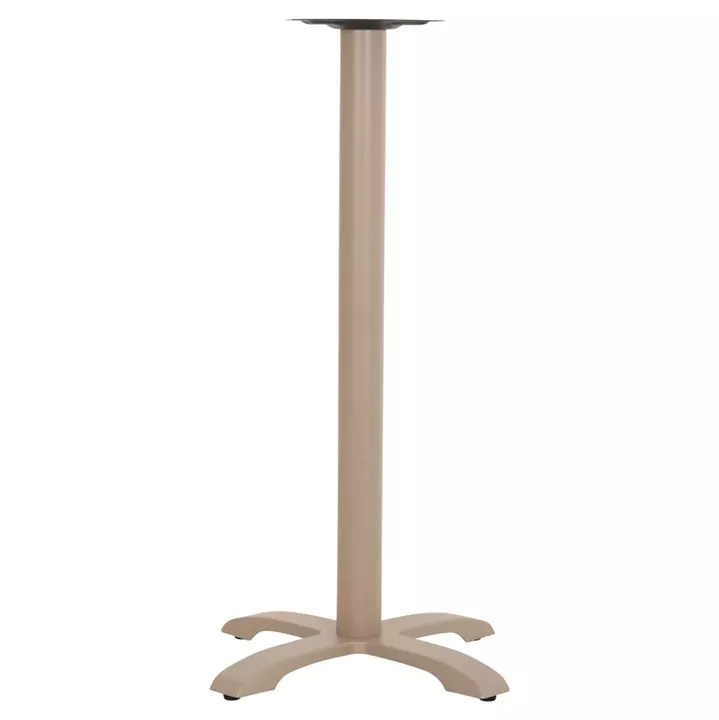 BAR TABLE BASE METAL/CAST IRON HM417.25 CAPPUCCINO 50x50x107.5Ηcm