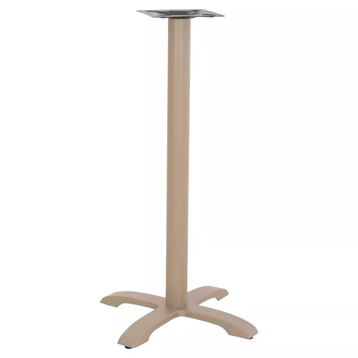 BAR TABLE BASE METAL/CAST IRON HM417.25 CAPPUCCINO 50x50x107.5Ηcm