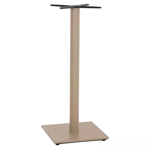 BAR TABLE BASE HM439.25 METAL IN CAPPUCCINO MATTE-HEIGHT ADJUSTERS 46x46x107.5Hcm.