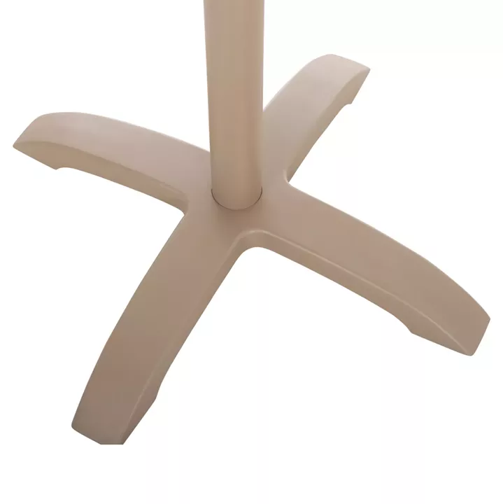 ALUMINUM TABLE BASE HM460.25 CAPPUCCINO MATTE 68x68x72Hcm. CROSS 48x48cm.