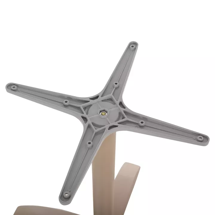 ALUMINUM TABLE BASE HM460.25 CAPPUCCINO MATTE 68x68x72Hcm. CROSS 48x48cm.