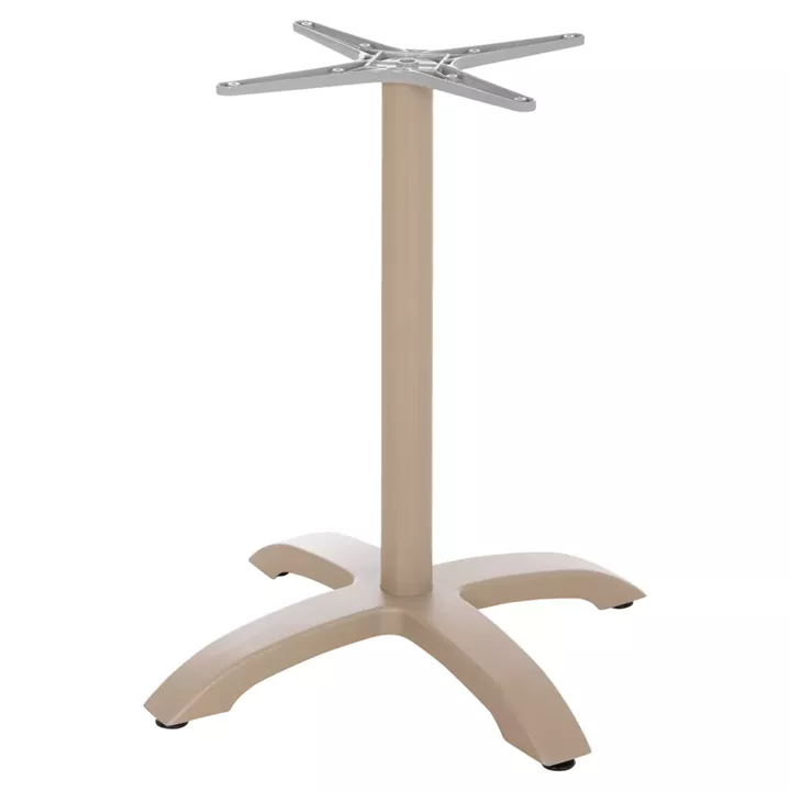 ALUMINUM TABLE BASE HM460.25 CAPPUCCINO MATTE 68x68x72Hcm. CROSS 48x48cm.