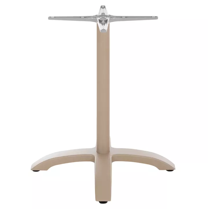 ALUMINUM TABLE BASE HM460.25 CAPPUCCINO MATTE 68x68x72Hcm. CROSS 48x48cm.