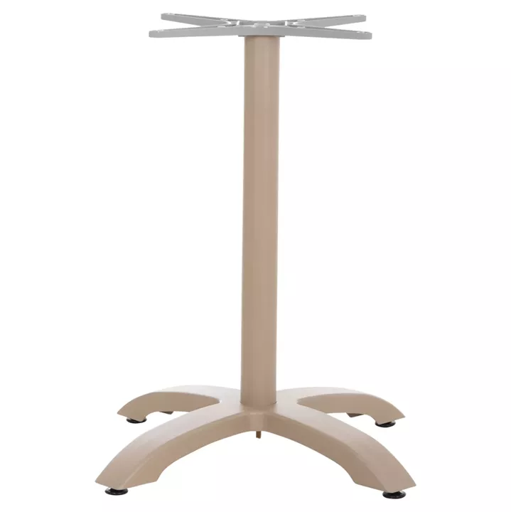 ALUMINUM TABLE BASE HM460.25 CAPPUCCINO MATTE 68x68x72Hcm. CROSS 48x48cm.