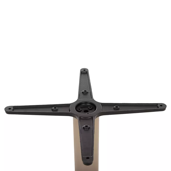 TABLE BASE HM475.25 ALUMINUM IN CAPPUCCINO COLOR 46x46x73Hcm. CROSS 46Χ46cm