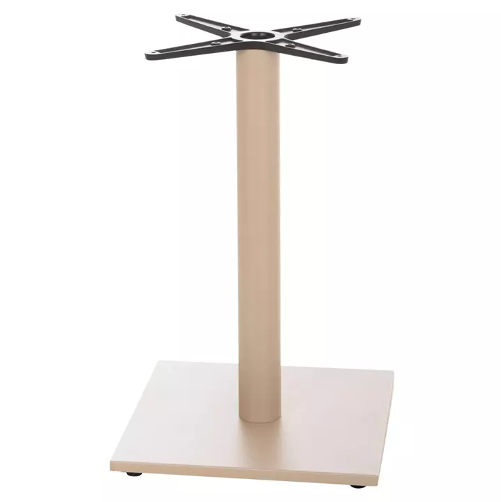 TABLE BASE HM475.25 ALUMINUM IN CAPPUCCINO COLOR 46x46x73Hcm. CROSS 46Χ46cm