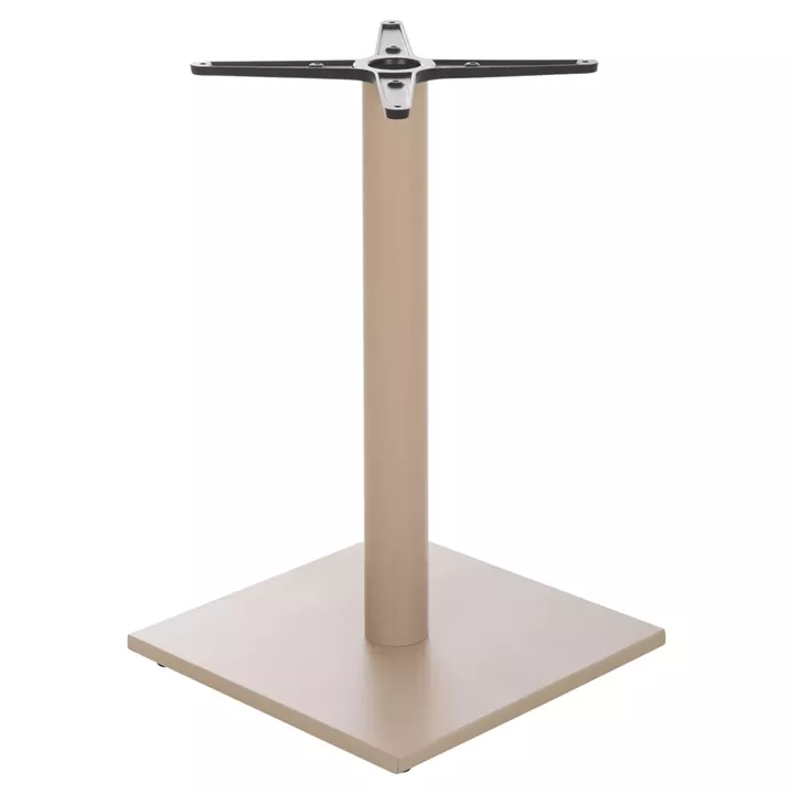 TABLE BASE HM475.25 ALUMINUM IN CAPPUCCINO COLOR 46x46x73Hcm. CROSS 46Χ46cm