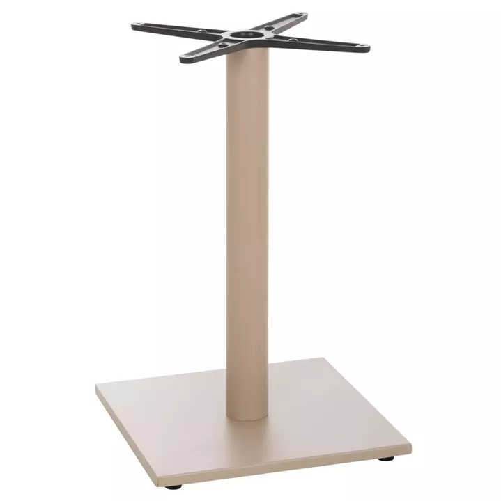 TABLE BASE HM475.25 ALUMINUM IN CAPPUCCINO COLOR 46x46x73Hcm. CROSS 46Χ46cm