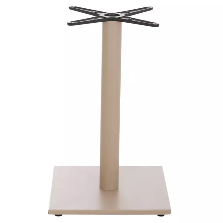TABLE BASE HM475.25 ALUMINUM IN CAPPUCCINO COLOR 46x46x73Hcm. CROSS 46Χ46cm