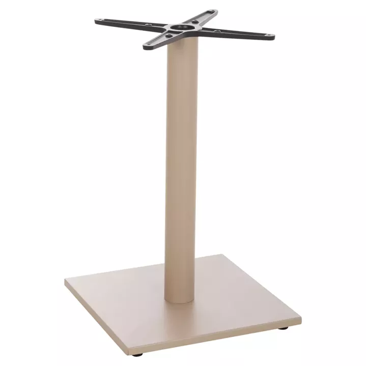 TABLE BASE HM475.25 ALUMINUM IN CAPPUCCINO COLOR 46x46x73Hcm. CROSS 46Χ46cm