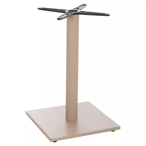 TABLE BASE HM475.25 ALUMINUM IN CAPPUCCINO COLOR 46x46x73Hcm. CROSS 46Χ46cm