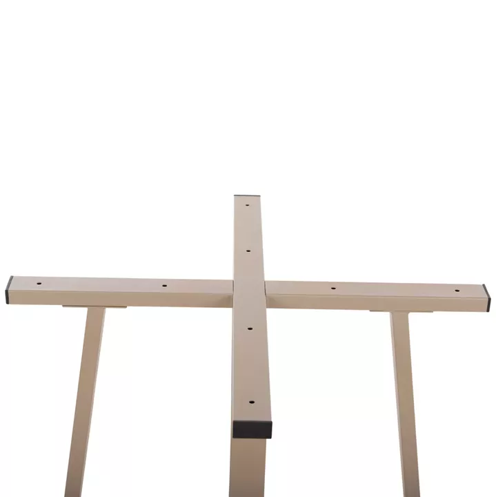 TABLE BASE HM470.25 METAL IN CAPPUCCINO COLOR 60x60x72Hcm.
