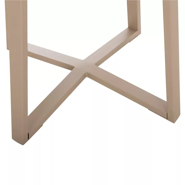 TABLE BASE HM470.25 METAL IN CAPPUCCINO COLOR 60x60x72Hcm.