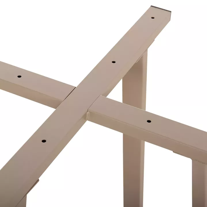 TABLE BASE HM470.25 METAL IN CAPPUCCINO COLOR 60x60x72Hcm.