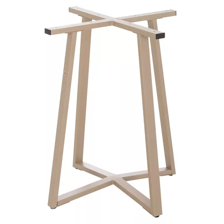 TABLE BASE HM470.25 METAL IN CAPPUCCINO COLOR 60x60x72Hcm.