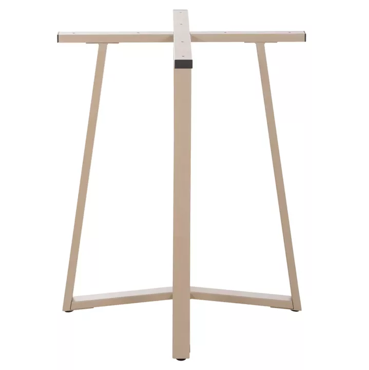 TABLE BASE HM470.25 METAL IN CAPPUCCINO COLOR 60x60x72Hcm.