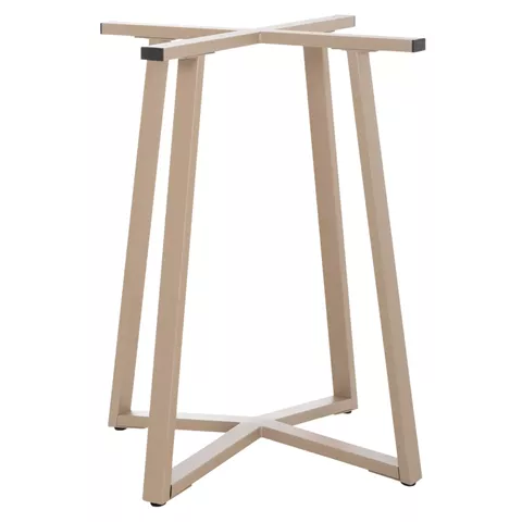 TABLE BASE HM470.25 METAL IN CAPPUCCINO COLOR 60x60x72Hcm.