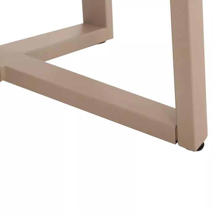 BAR TABLE BASE MEDIUM HEIGHT HM477.25 METAL IN CAPPUCCINO 50x50x89Hcm.