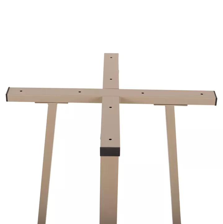 BAR TABLE BASE MEDIUM HEIGHT HM477.25 METAL IN CAPPUCCINO 50x50x89Hcm.