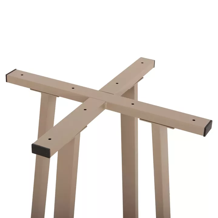 BAR TABLE BASE MEDIUM HEIGHT HM477.25 METAL IN CAPPUCCINO 50x50x89Hcm.